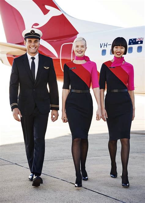 qantas stewardess uniform.